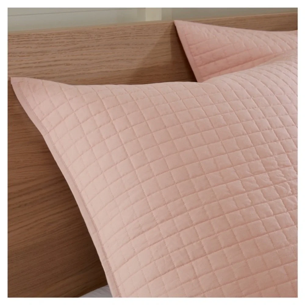 5pc Twin/Twin Extra Long Urban Habitat Kay Cotton Jacquard Duvet Cover Set Pink: